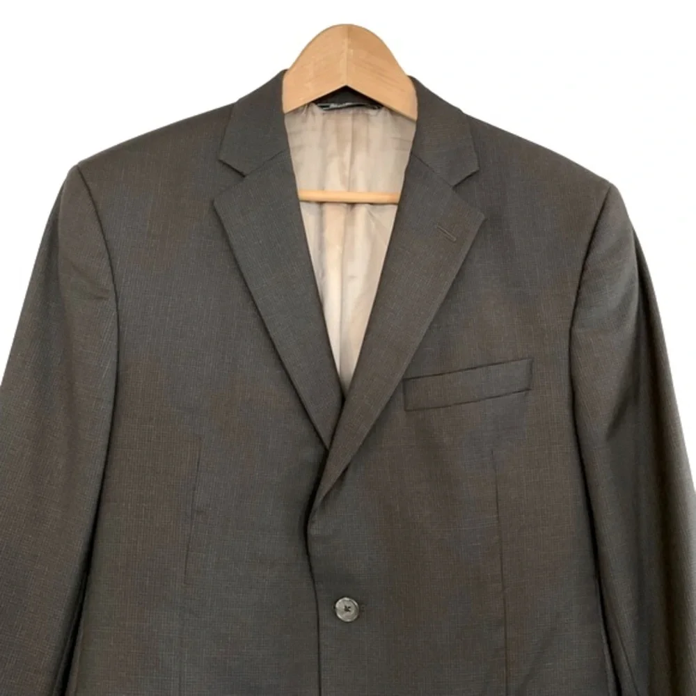 Barney's New York Loro Piana Napoli 40R Super 130 Wool Blazer Sports Coat Check